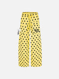 DAXUEN Wide-leg casual pants with polka dot print