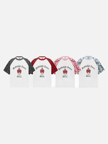 DAXUEN Battlekid Camouflage Raglan T-Shirt