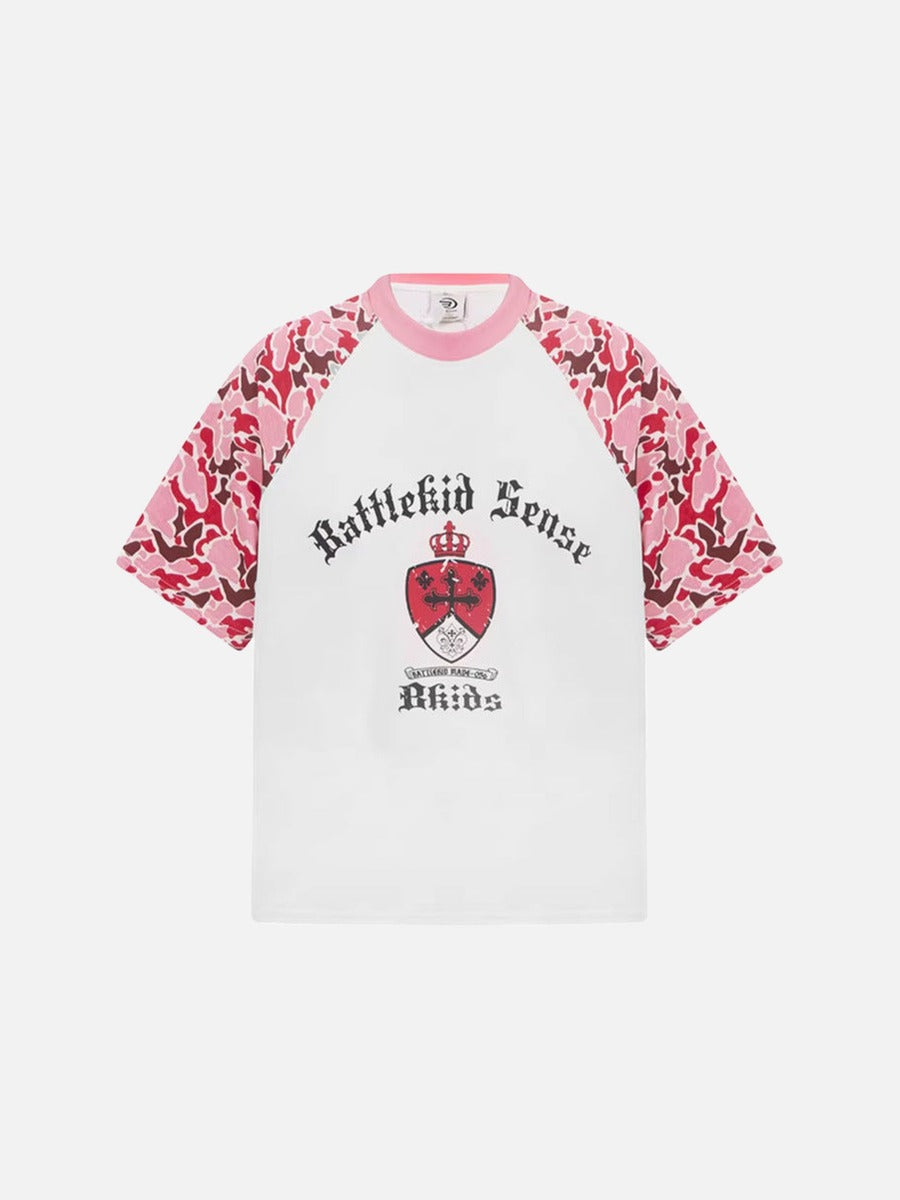 DAXUEN Battlekid Camouflage Raglan T-Shirt