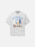 DAXUEN Oversized distressed star print t-shirt