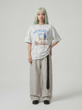 DAXUEN Oversized distressed star print t-shirt — model photo