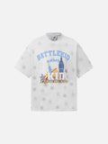 DAXUEN Oversized distressed star print t-shirt