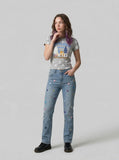 DAXUEN BATTLEKID graphic t-shirt with star print — model photo