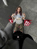 DAXUEN BATTLEKID graphic t-shirt with star print — model photo