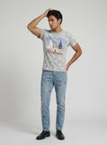 DAXUEN BATTLEKID graphic t-shirt with star print — model photo