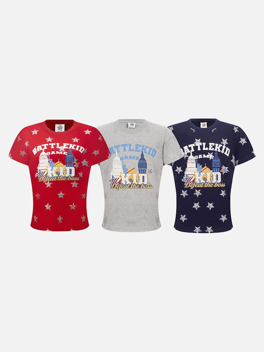 DAXUEN BATTLEKID graphic t-shirt with star print