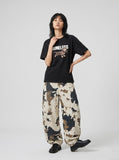 DAXUEN Relaxed Dachshund Graphic Tee — model photo