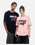 DAXUEN Relaxed Dachshund Graphic Tee