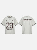 DAXUEN Oversized short-sleeve graphic t-shirt with contrast stitching