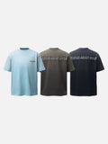 DAXUEN Distressed short-sleeve T-shirt with graphic panel