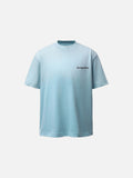 DAXUEN Distressed short-sleeve T-shirt with graphic panel