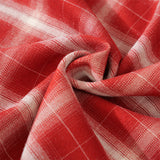 DAXUEN plaid shirt with beaded letter embroidery