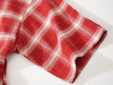 DAXUEN plaid shirt with beaded letter embroidery