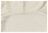 DAXUEN beige hooded cardigan with decorative buttons
