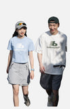 DAXUEN Oversized Chest Logo Relaxed Tee