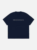 Oversized Heavyweight Front-Text Tee