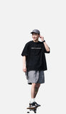 DAXUEN Oversized Heavyweight Front-Text Tee