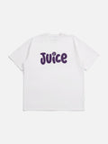 DAXUEN Oversized Smiley Bubble Graphic Tee