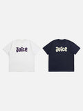 DAXUEN Oversized Smiley Bubble Graphic Tee