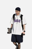 DAXUEN Oversized Smiley Bubble Graphic Tee