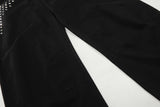 DAXUEN black oversized balloon pants with silver studs
