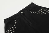 DAXUEN black oversized balloon pants with silver studs