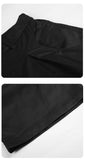 DAXUEN black barrel-cut wide-leg trousers