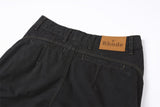 DAXUEN black cargo pants with embroidered flag and metal studs