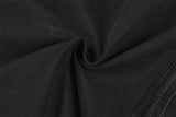 DAXUEN black cargo pants with embroidered flag and metal studs