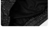 Black Crinkled Half-Zip Pullover Jacket