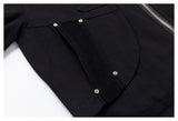 DAXUEN black cropped jacket with buckled straps