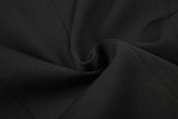 Black Cropped Military Design Jacket