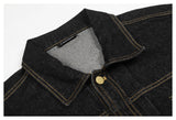 DAXUEN black denim jacket with gold detailing