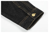 DAXUEN black denim jacket with gold detailing