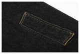 DAXUEN black denim jacket with gold detailing