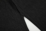 DAXUEN black wide-leg jeans with stud embellishments and star patches