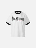 DAXUEN White short-sleeved graphic ringer t-shirt