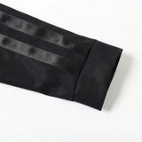 DAXUEN black faux leather jacket with embossed buttons