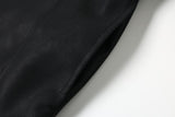 DAXUEN black faux leather jacket with embossed buttons