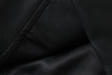 DAXUEN black faux leather jacket with embossed buttons