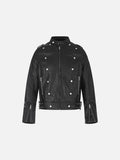 Black Faux Leather Motorcycle Jackets
