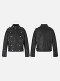 Black Faux Leather Motorcycle Jackets