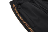 DAXUEN black leopard print wide-leg sweatpants