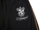 DAXUEN black leopard print wide-leg sweatpants