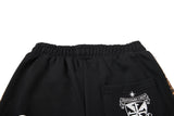 DAXUEN black leopard print wide-leg sweatpants