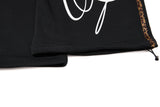 DAXUEN black leopard print wide-leg sweatpants