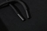 DAXUEN black leopard print wide-leg sweatpants