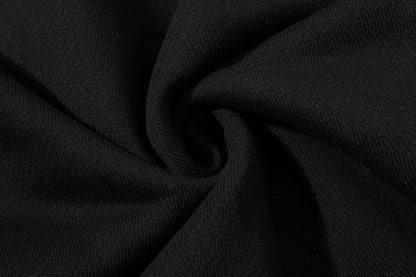DAXUEN black leopard print wide-leg sweatpants
