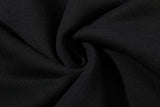 DAXUEN black leopard print wide-leg sweatpants