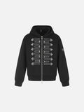 Black Aesthetic Full-Zip Hoodie
